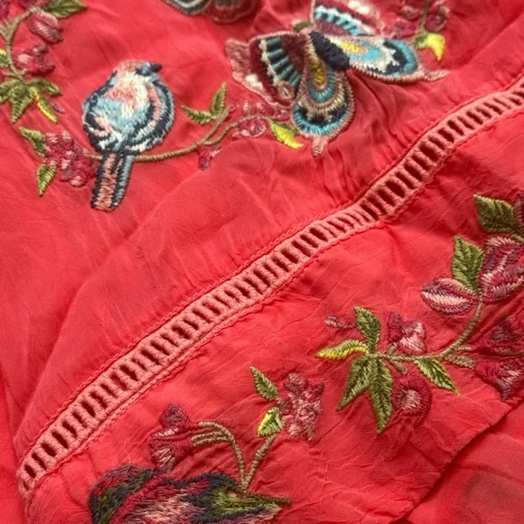 Johnny Was Farfalla extremely heavily embroidered blouse NWT RARE - Picture 10 of 11